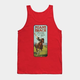 Miami Beach Florida is Calling You - 1924 Polo Player Poster Tank Top